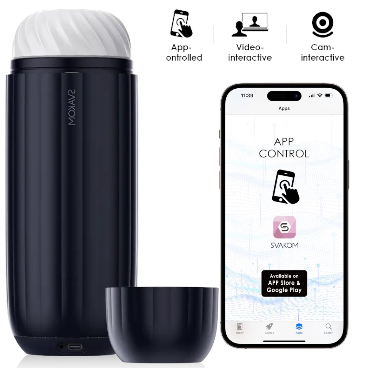 Svakom Sam Neo 2 Interactive Sucking & Vibrating Masturbator