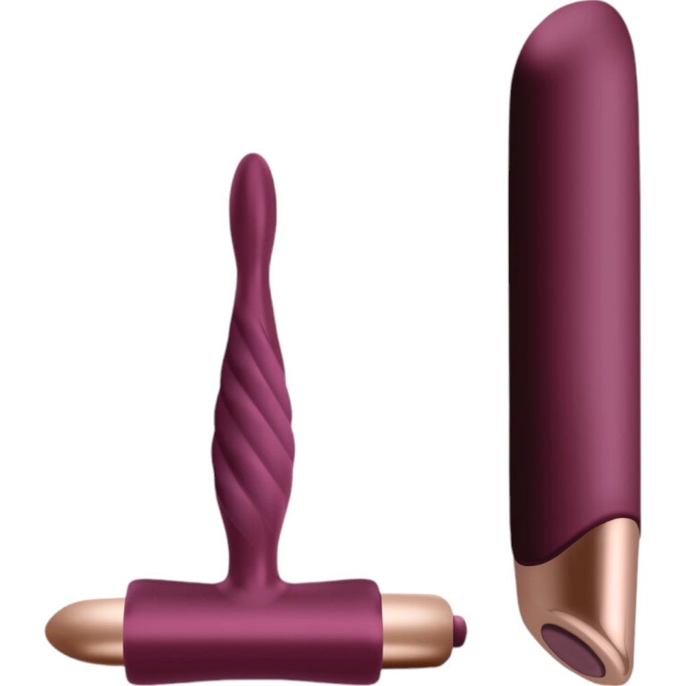 Rocks Off Climaximum Rapture Butt Plug &amp; Powerful Vibrator Toy Kit