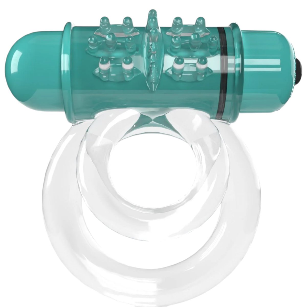 Screaming O 4B Deep Rumbling DoubleO 6 Vibrating Cock Ring Kiwi