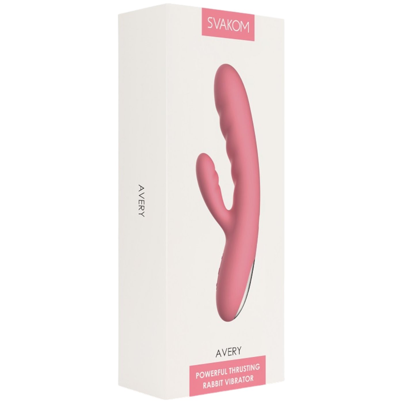 Svakom Avery Powerful Thrusting Rabbit Vibrator Pink
