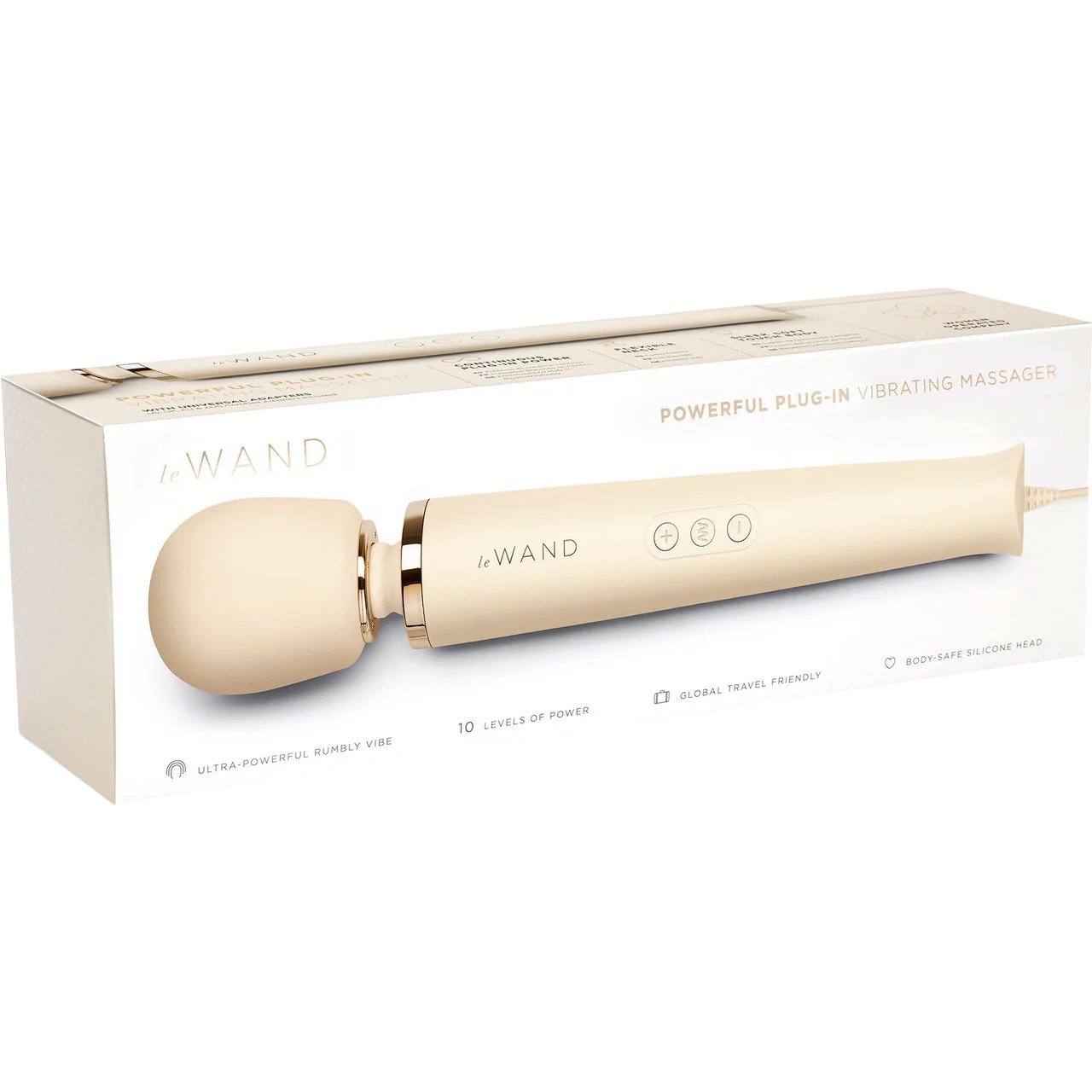 Le Wand Plug-In Massage Wand Vibrator Cream