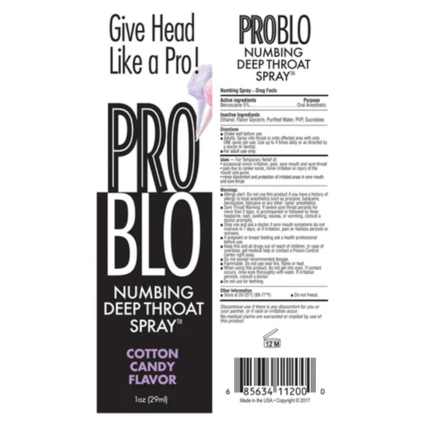 ProBlo Numbing Deep Throat Spray 29ml