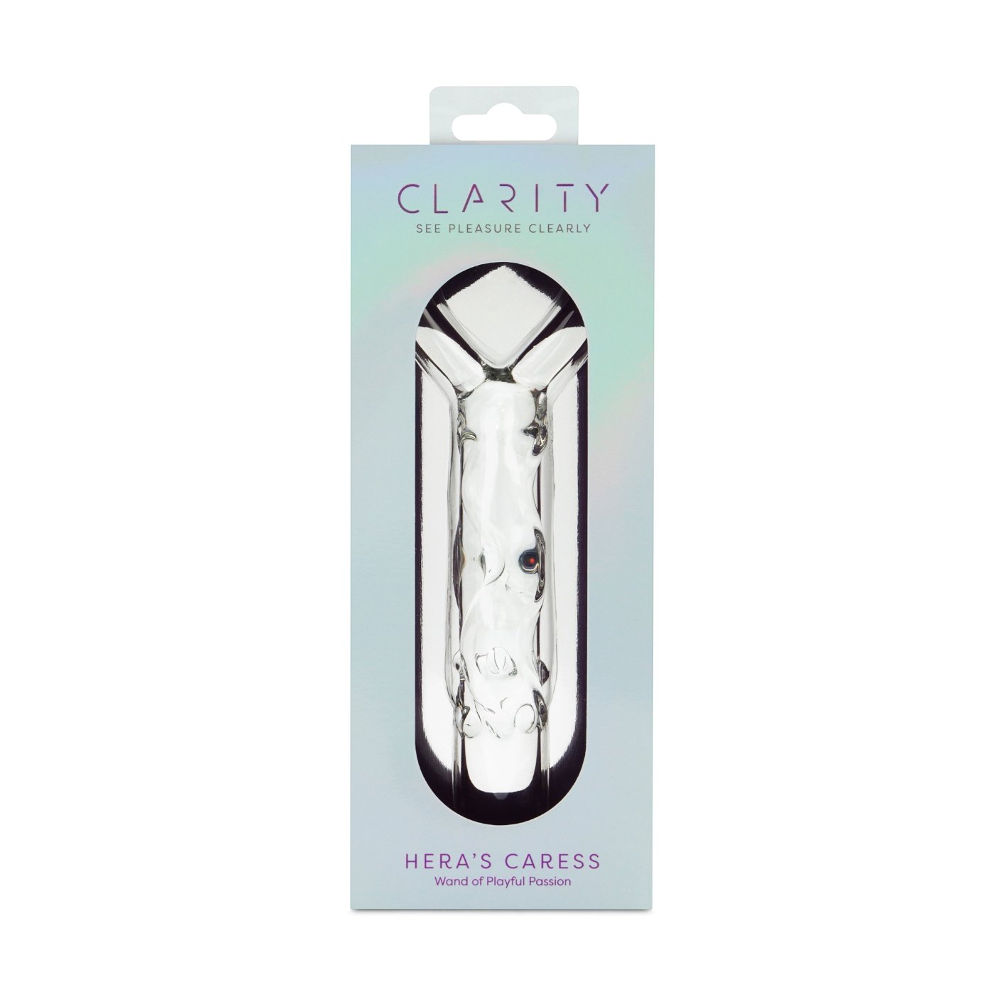 Clarity Hera's Caress Glass Dildo with Heart Handle