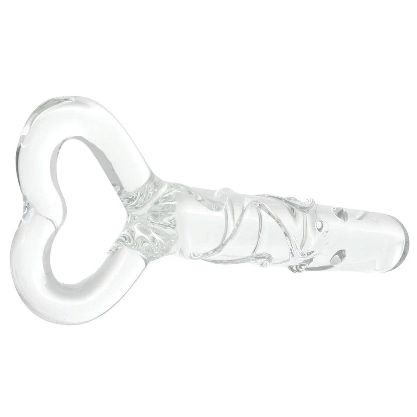 Clarity Hera's Caress Glass Dildo with Heart Handle