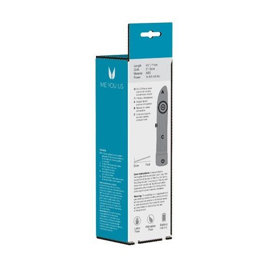 Me You Us Lady Lust Mini Vibrator Silver 4.5 Inch
