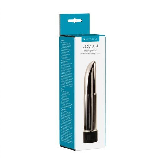 Me You Us Lady Lust Mini Vibrator Silver 4.5 Inch
