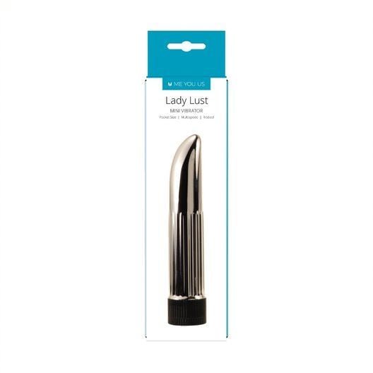 Me You Us Lady Lust Mini Vibrator Silver 4.5 Inch