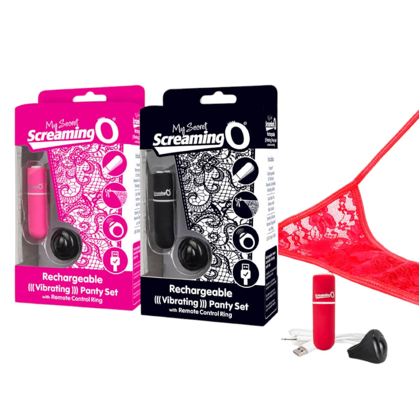 My Secret Screaming O Charged Remote Control Panty Vibe Red