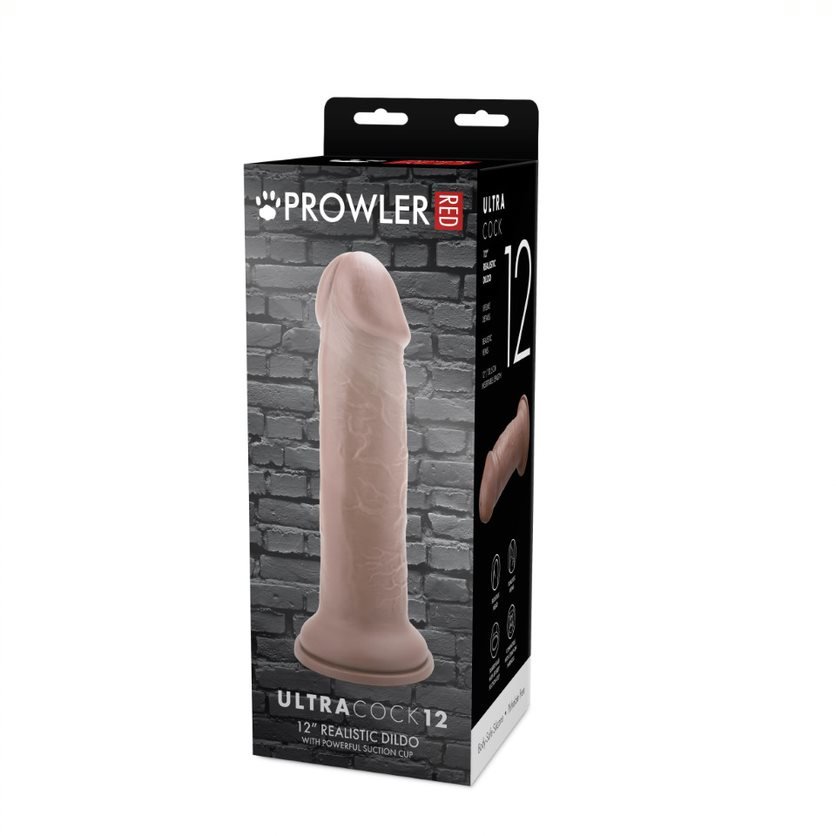 Prowler RED Ultra Realistic Cock Dildo Caramel Large 12 Inch