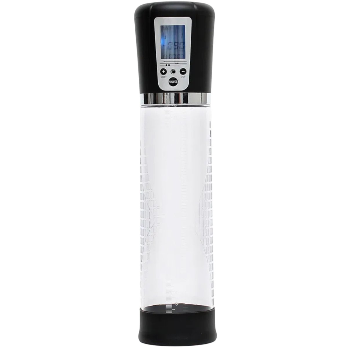 Rimba P-Pump PP04 Rechargeable Vacuum Penis Pump with LCD Display Clear