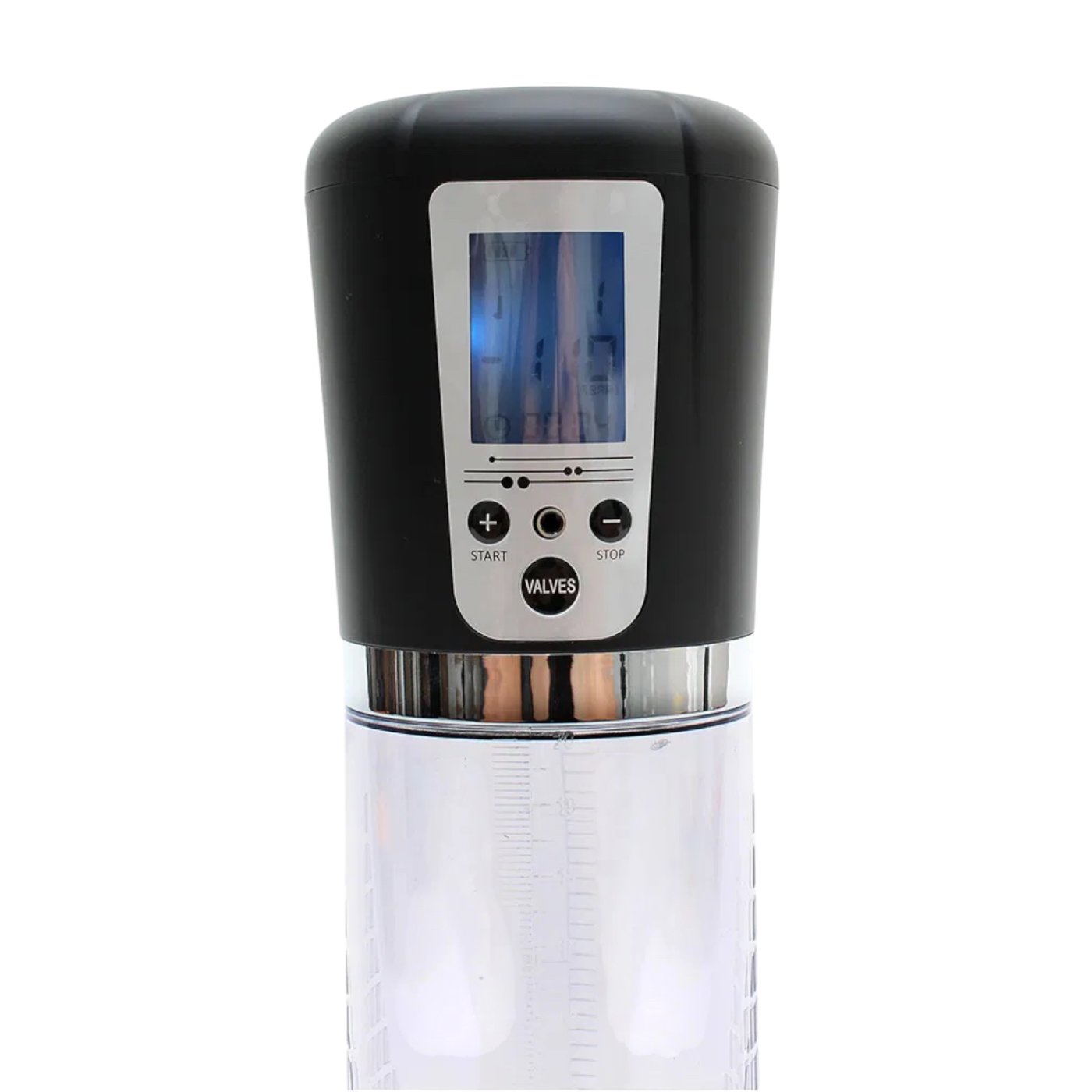 Rimba P-Pump PP04 Rechargeable Vacuum Penis Pump with LCD Display Clear
