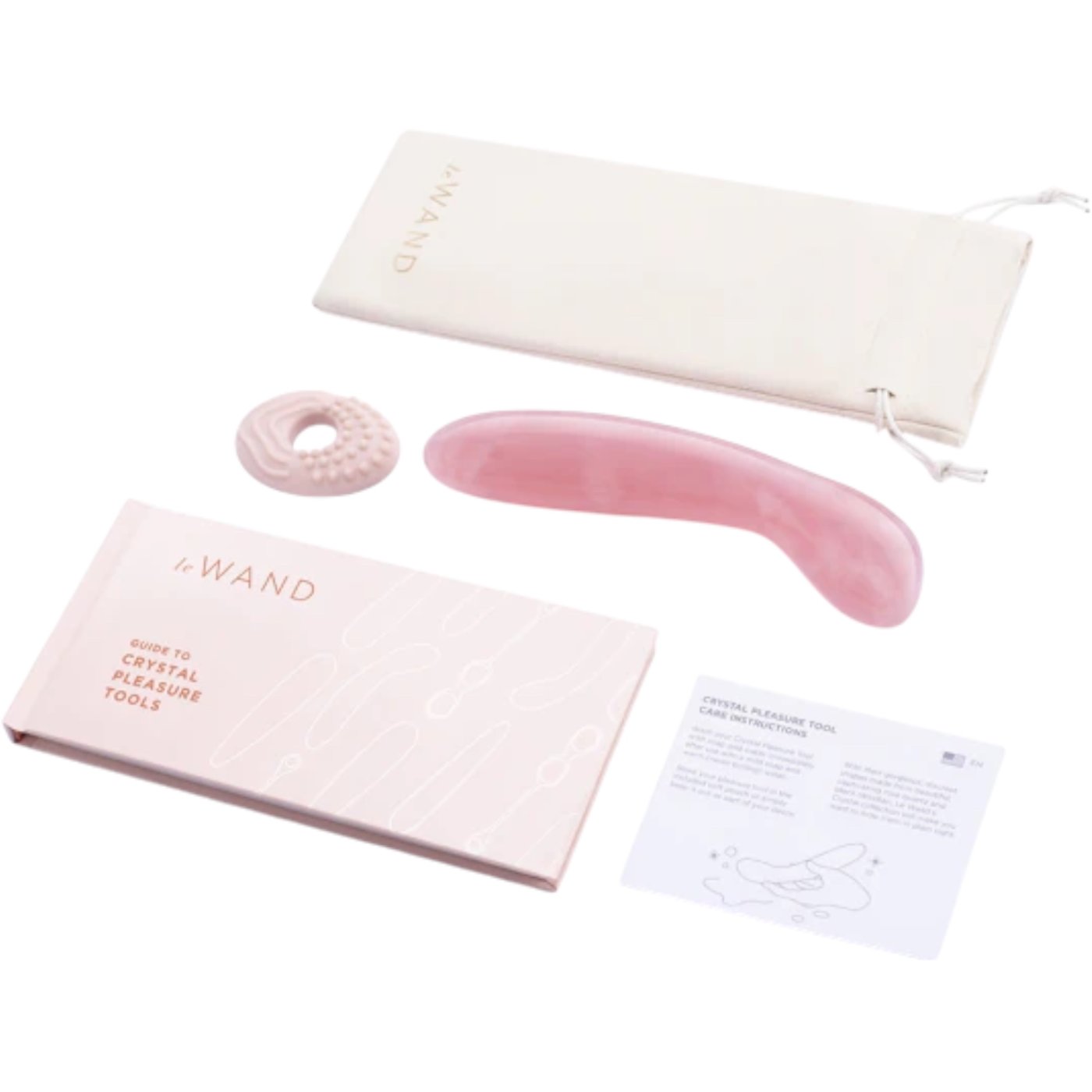 Le Wand Crystal G-Spot Wand Rose Quartz