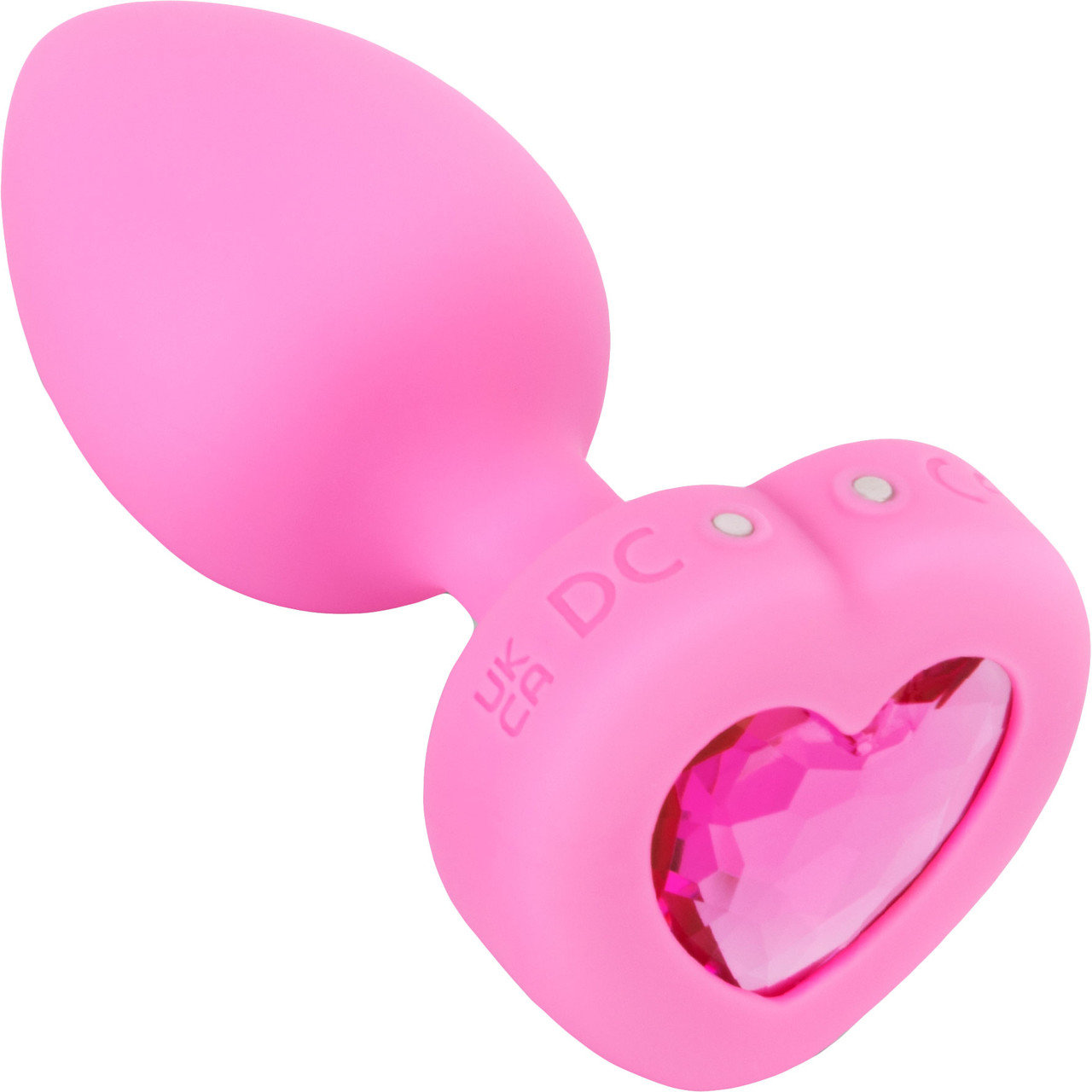 b-Vibe Vibrating Heart Remote Control Rechargeable Jewelled Butt Plug S/M
