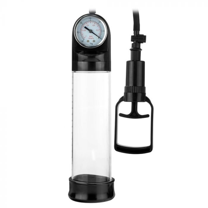 Me You Us Piston Enlargement Pleasure Pump Clear/Black