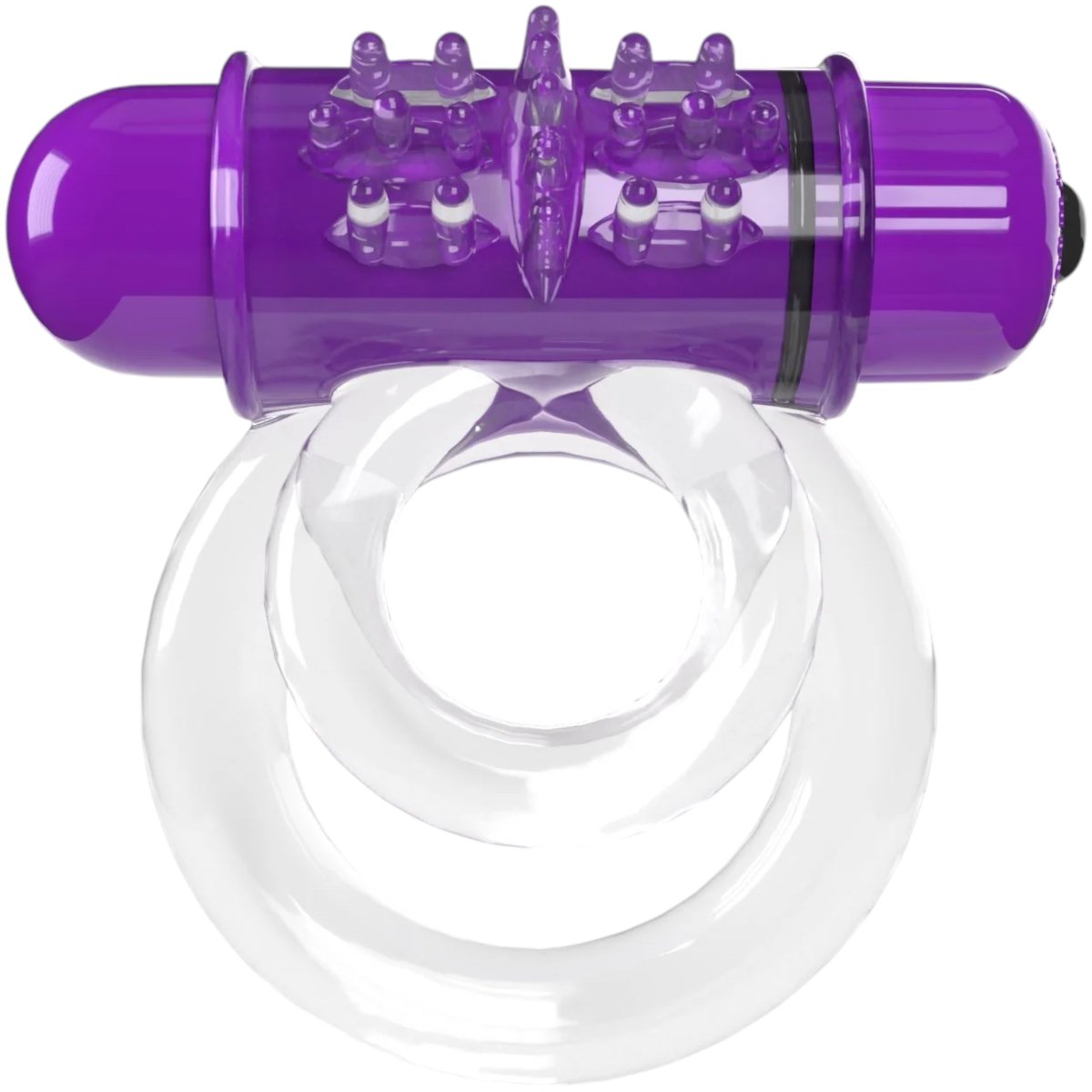 Screaming O 4B Deep Rumbling DoubleO 6 Vibrating Cock Ring Grape – Screaming O