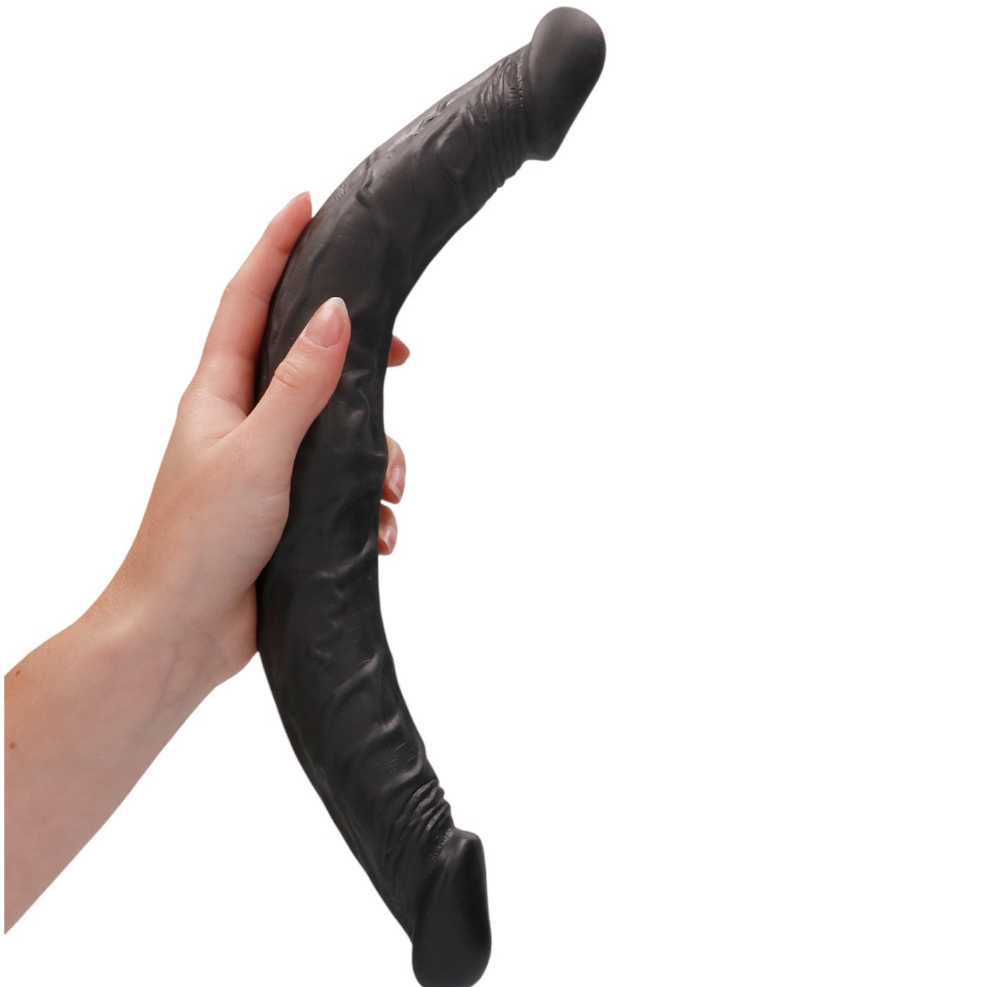 RealRock Realistic Double-Ended Dildo Black 14 Inch