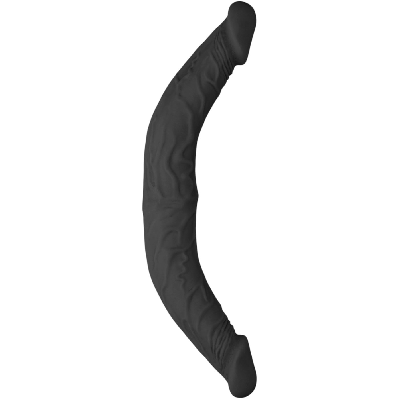 RealRock Realistic Double-Ended Dildo Black 14 Inch