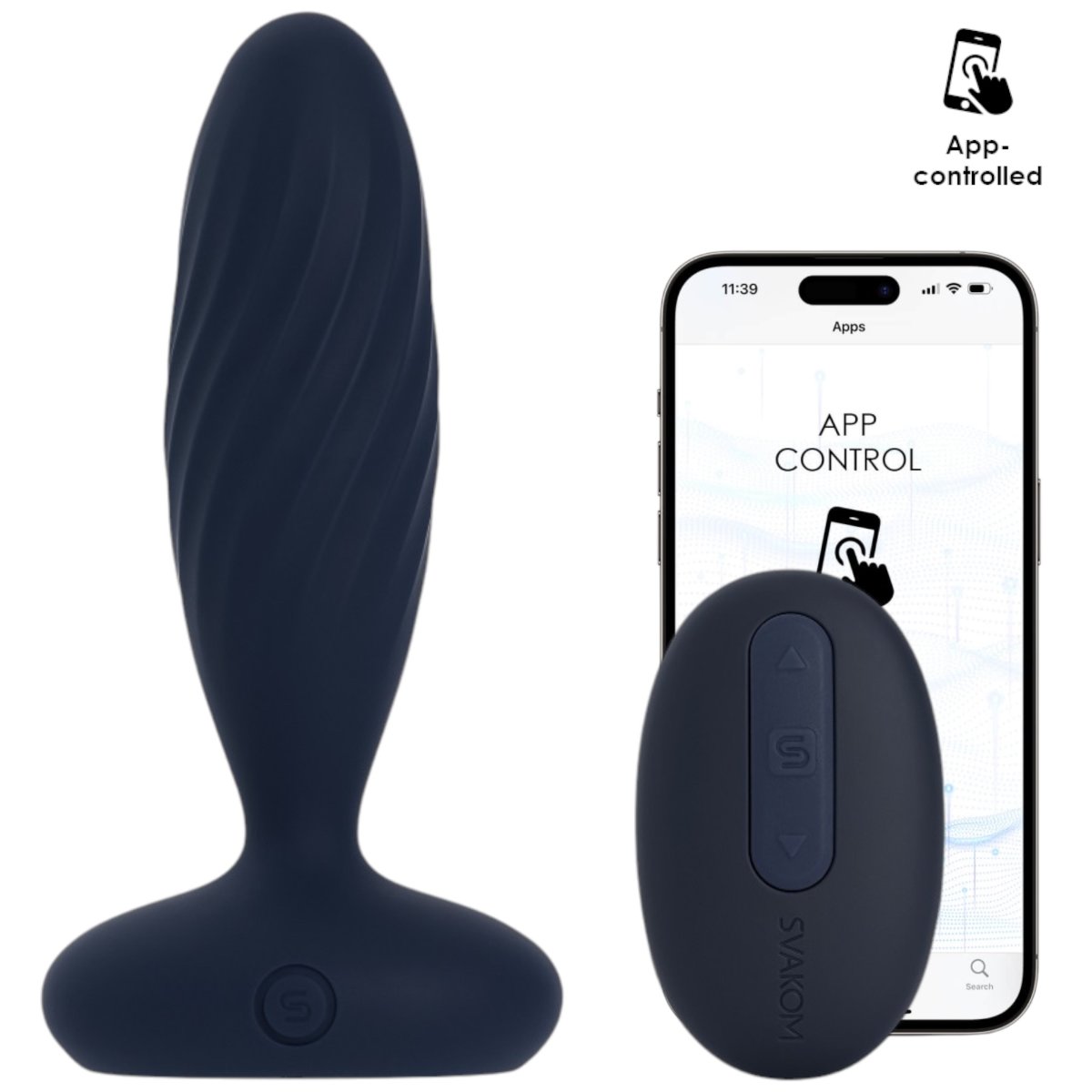 Svakom Jordan App-Controlled Thrusting Anal Vibrator