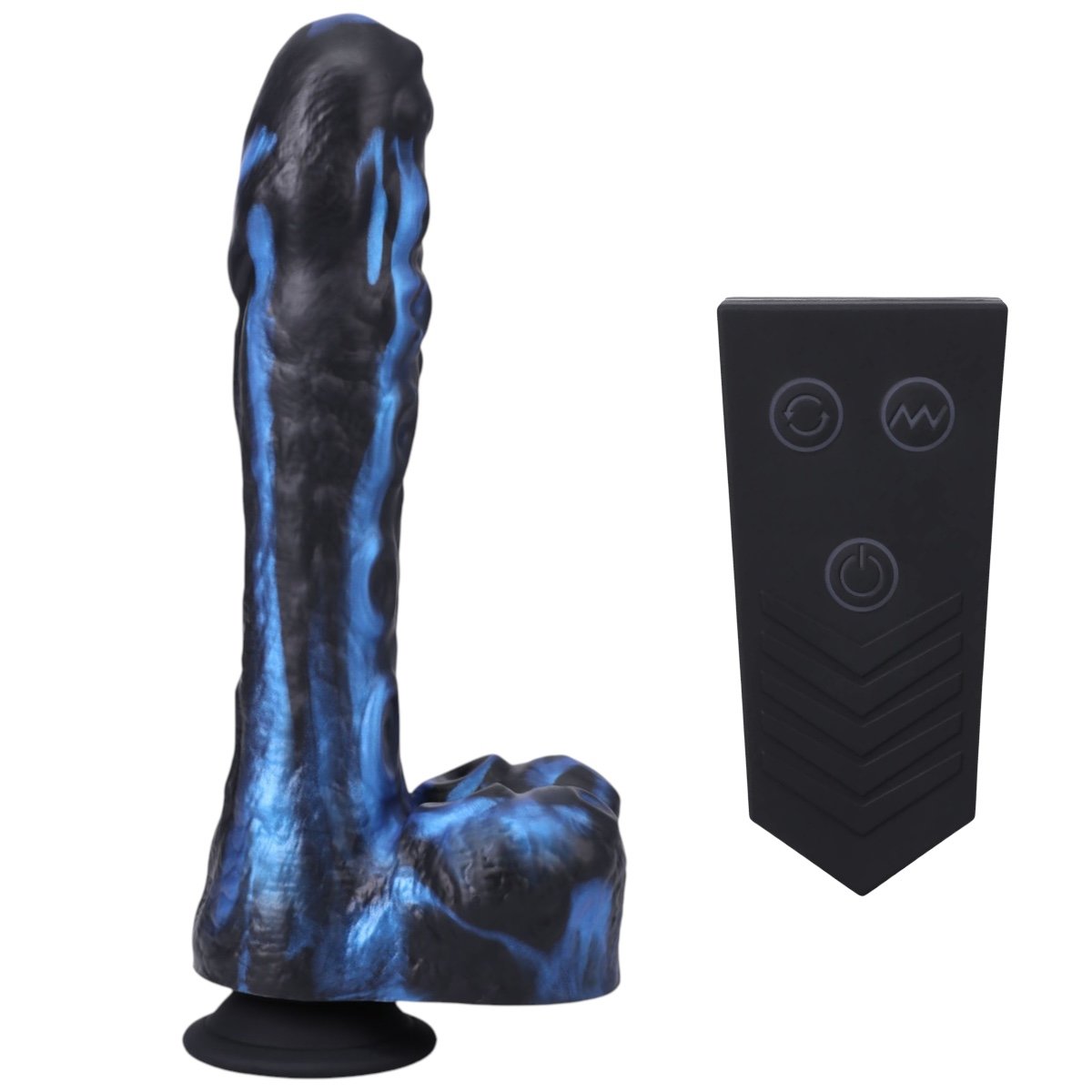 Fort Troff Tendril Thruster Dildo Mini Sex Machine Blue 8.5 Inch