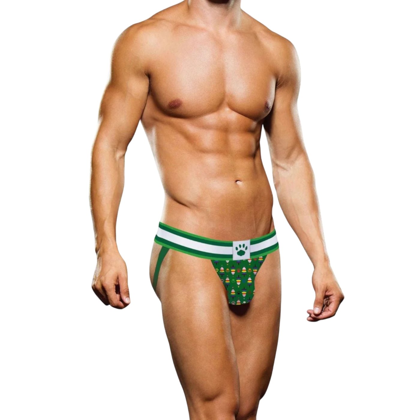 Prowler Christmas Tree Jockstrap Green