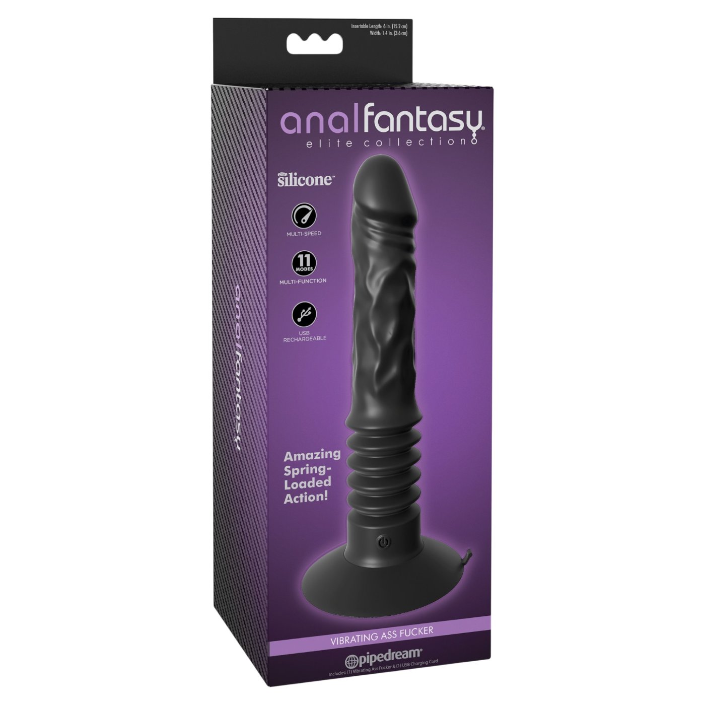 Anal Fantasy Elite Vibrating Ass Fucker Anal Dildo