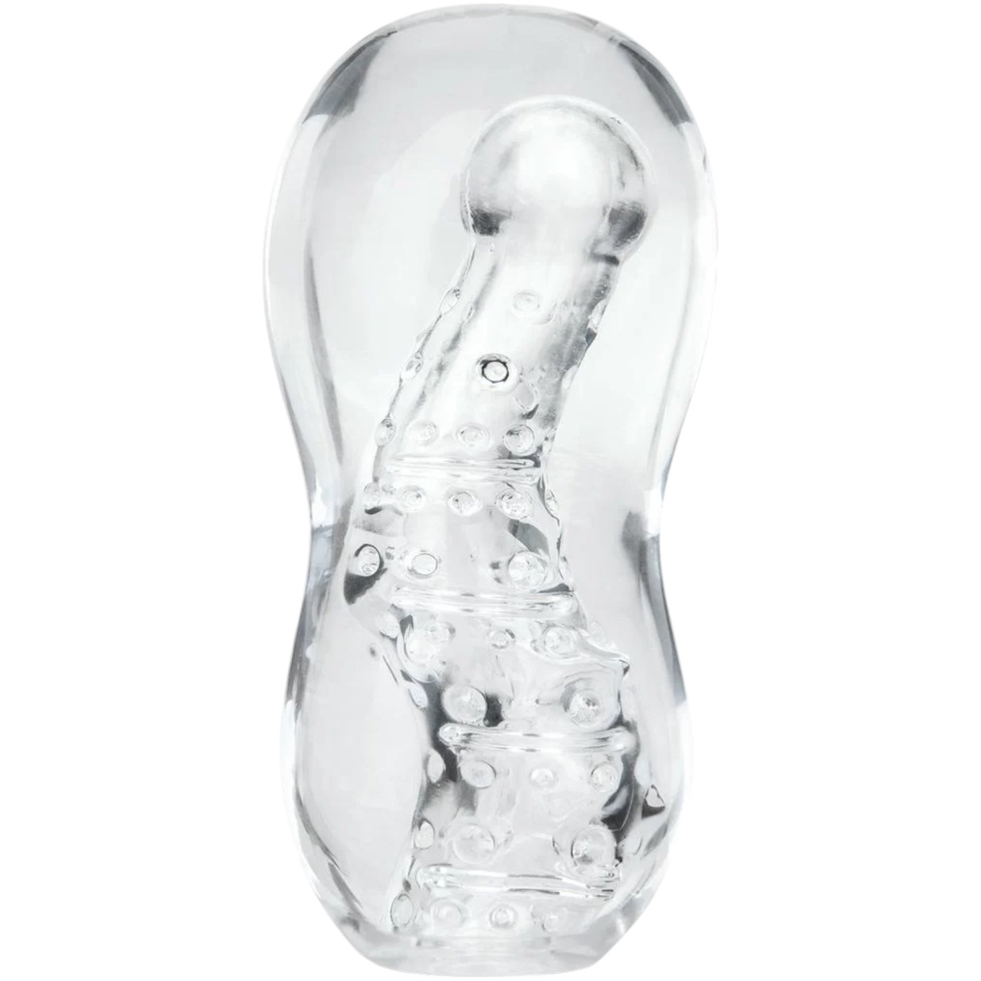 Zolo Gripz Wavy Squeezable Stroker Clear