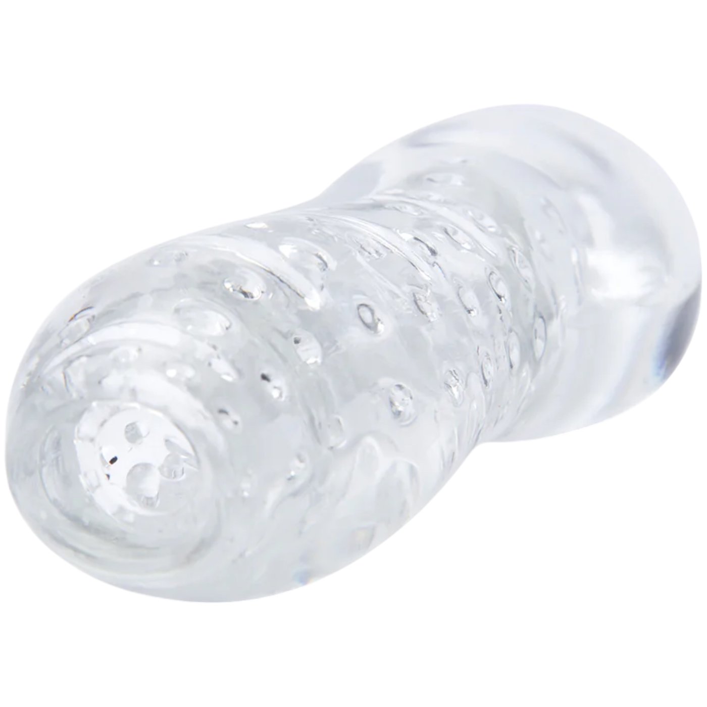 Zolo Gripz Wavy Squeezable Stroker Clear