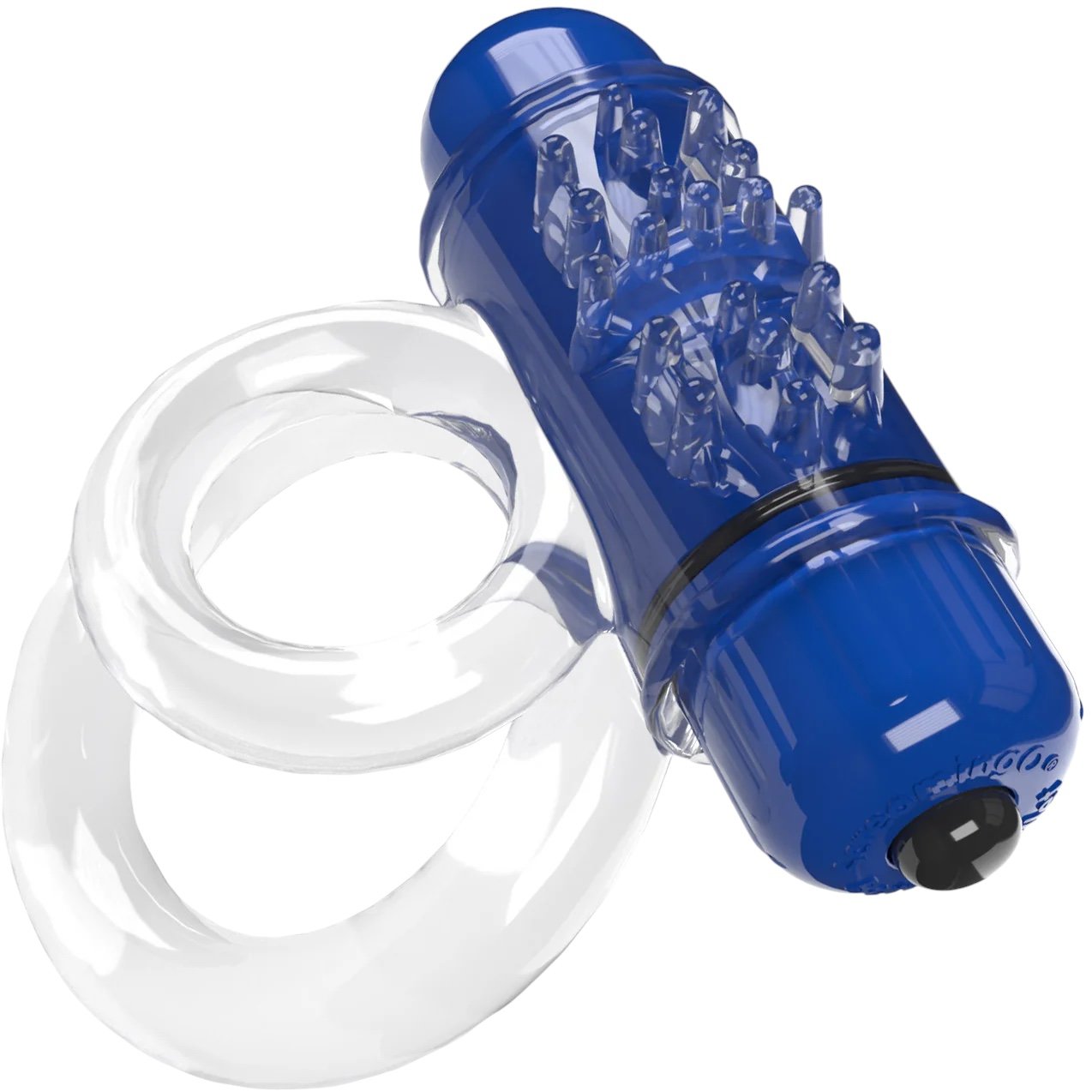 Screaming O 4B Deep Rumbling DoubleO 6 Vibrating Cock Ring Blueberry
