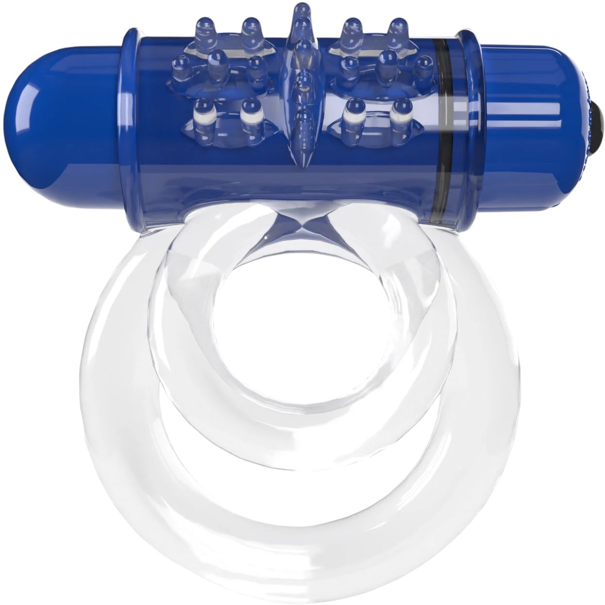 Screaming O 4B Deep Rumbling DoubleO 6 Vibrating Cock Ring Blueberry