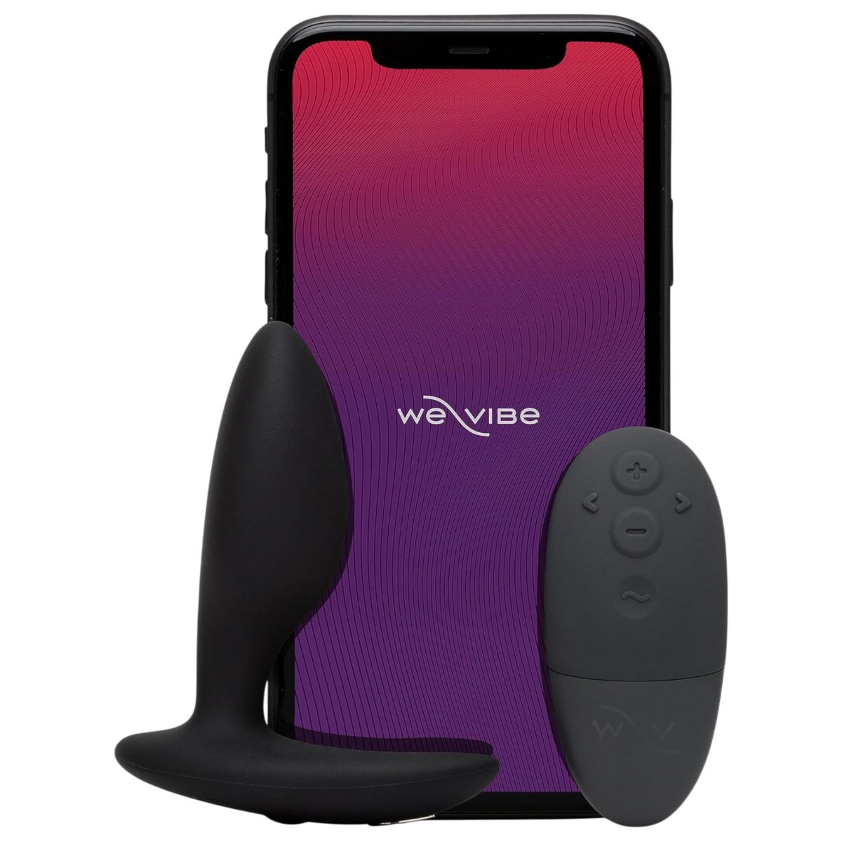 We-Vibe Ditto+ Rechargeable Remote & App-Controlled Vibrating Butt Plug, Black