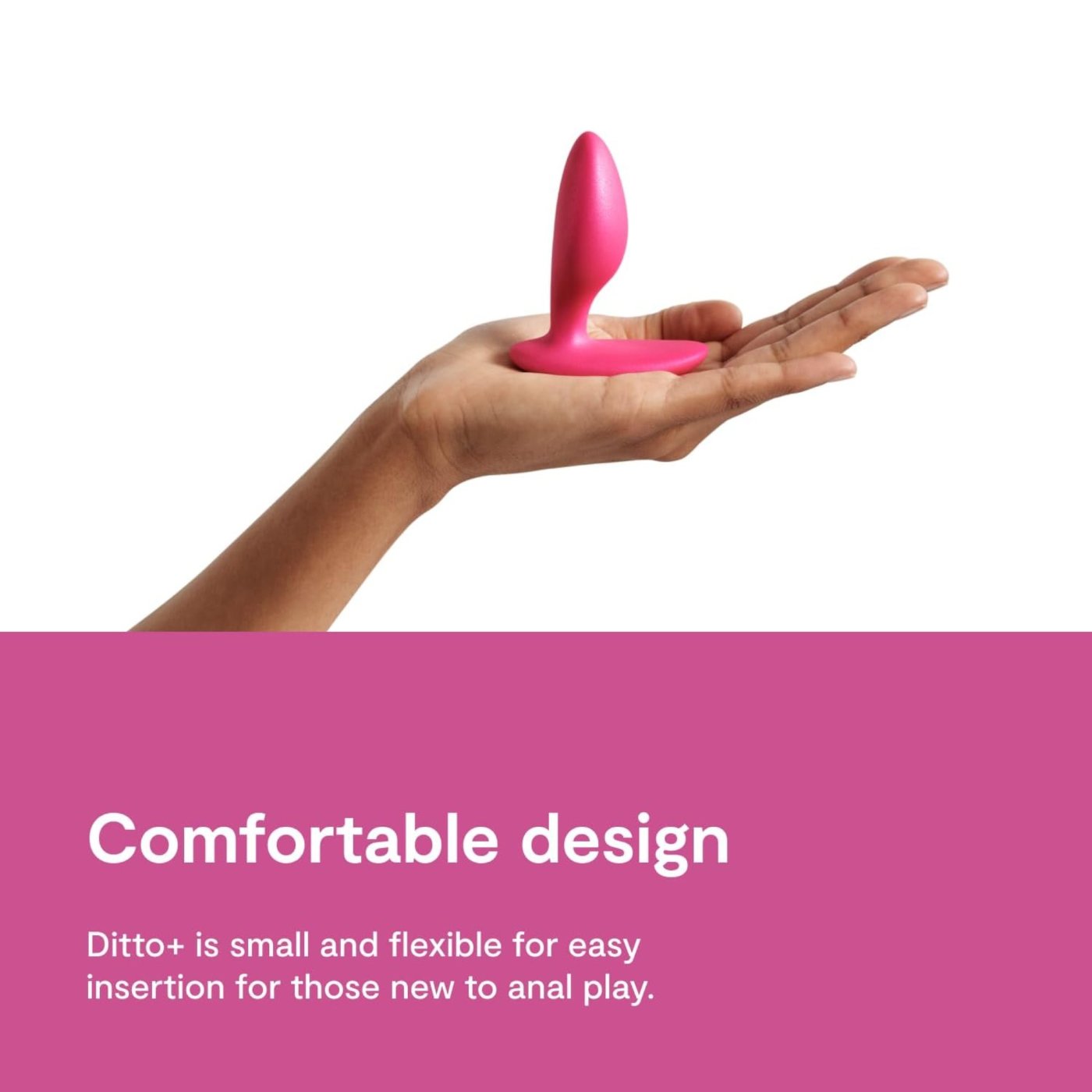 We-Vibe Ditto+ Rechargeable Remote & App-Controlled Vibrating Butt Plug