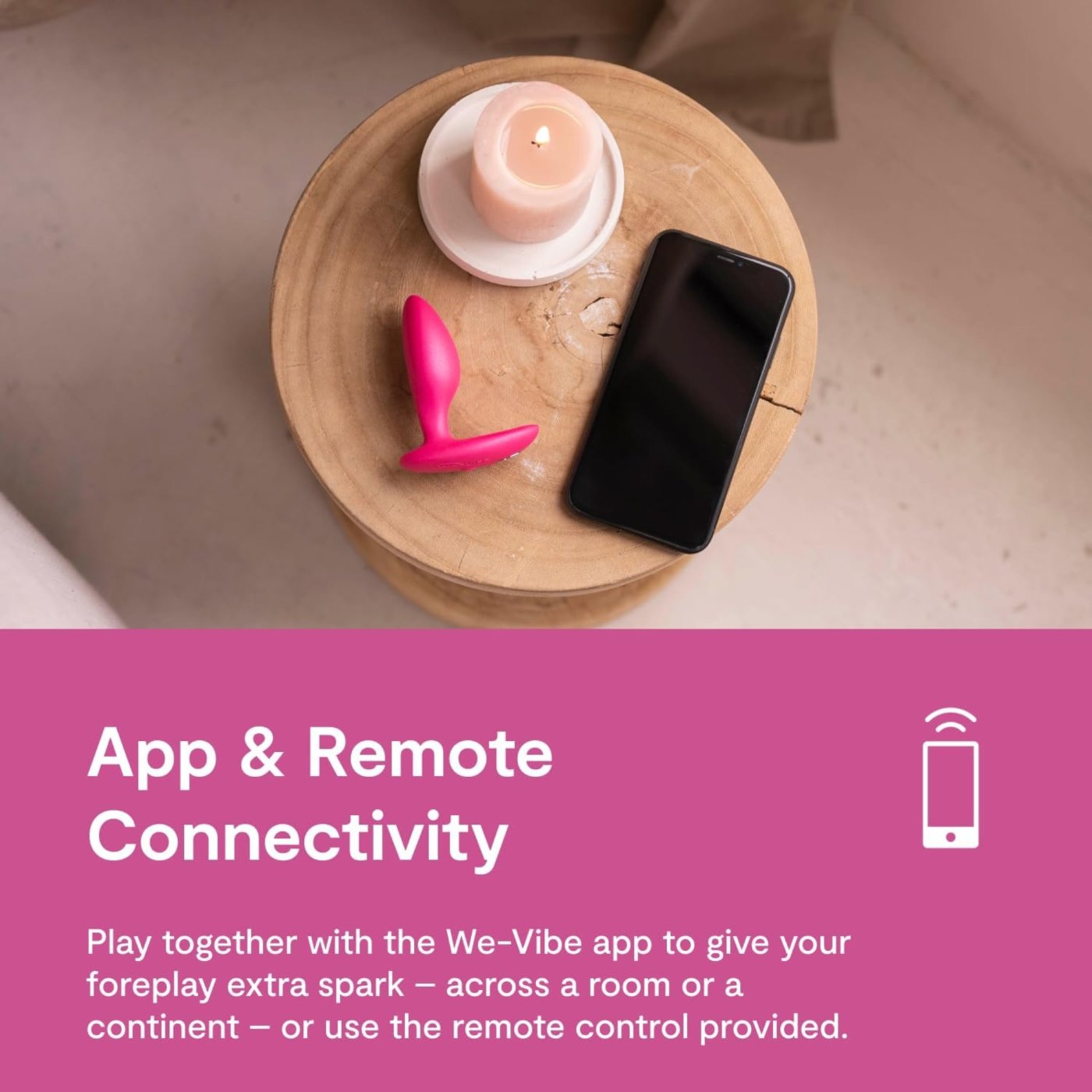 We-Vibe Ditto+ Rechargeable Remote & App-Controlled Vibrating Butt Plug