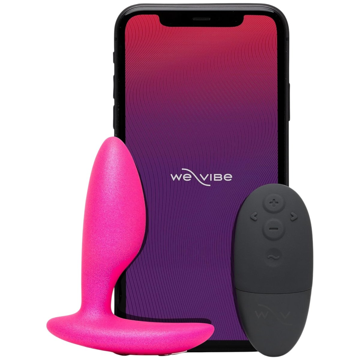We-Vibe Ditto+ Rechargeable Remote & App-Controlled Vibrating Butt Plug, Pink