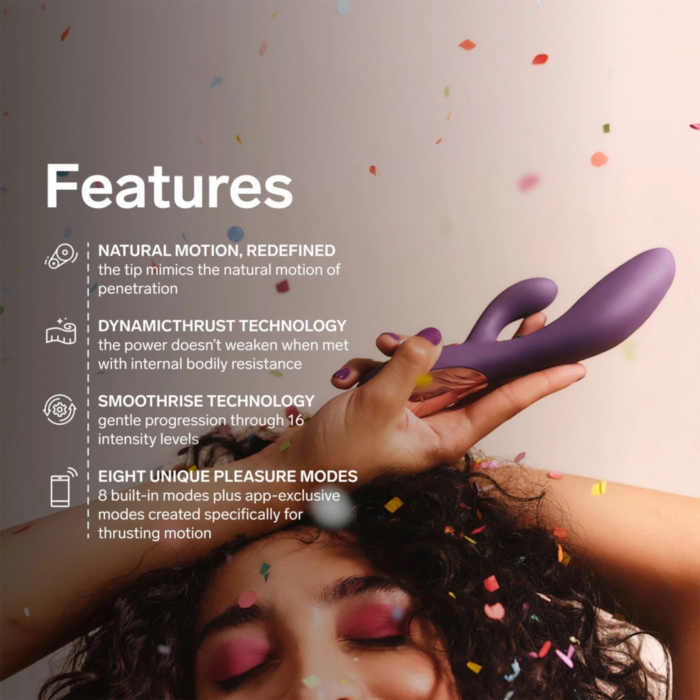 LELO Ina Thrust App Controlled Thrusting Rabbit Vibrator