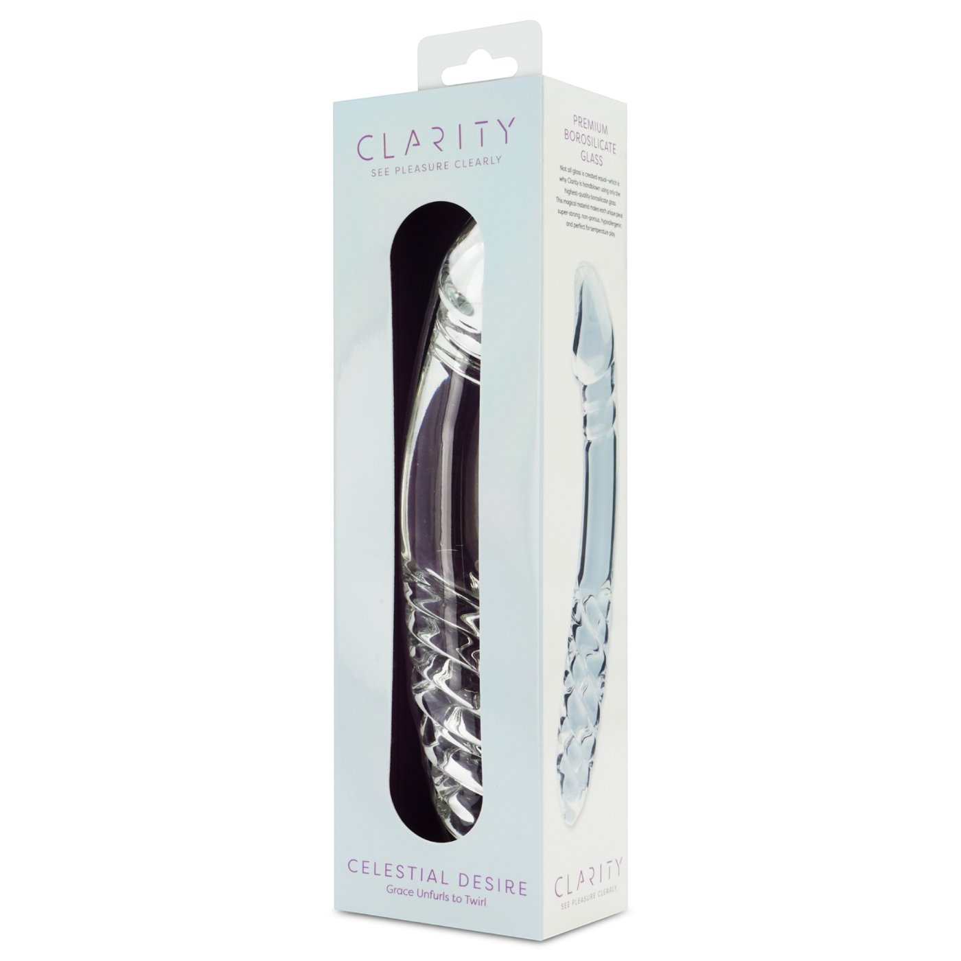 Clarity Celestial Desire Double Ended Glass Dildo 8 Inch