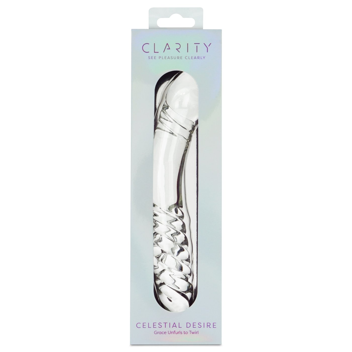Clarity Celestial Desire Double Ended Glass Dildo 8 Inch