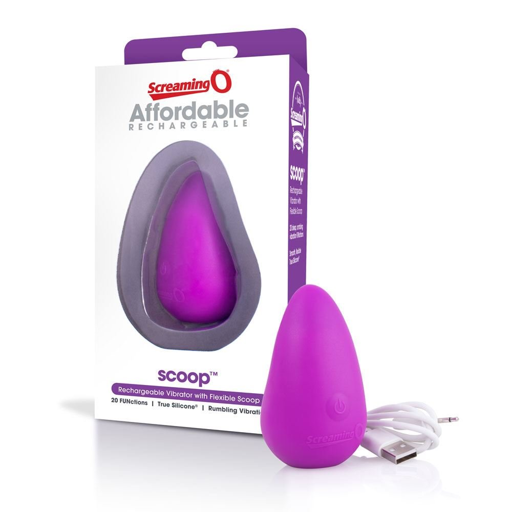 Screaming O Scoop Rechargeable Clitoral Vibrator Purple