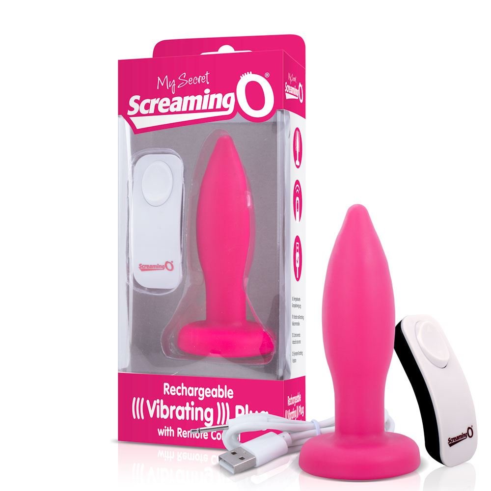 Screaming O My Secret Rechargeable Remote Control Vibrating Plug Pink