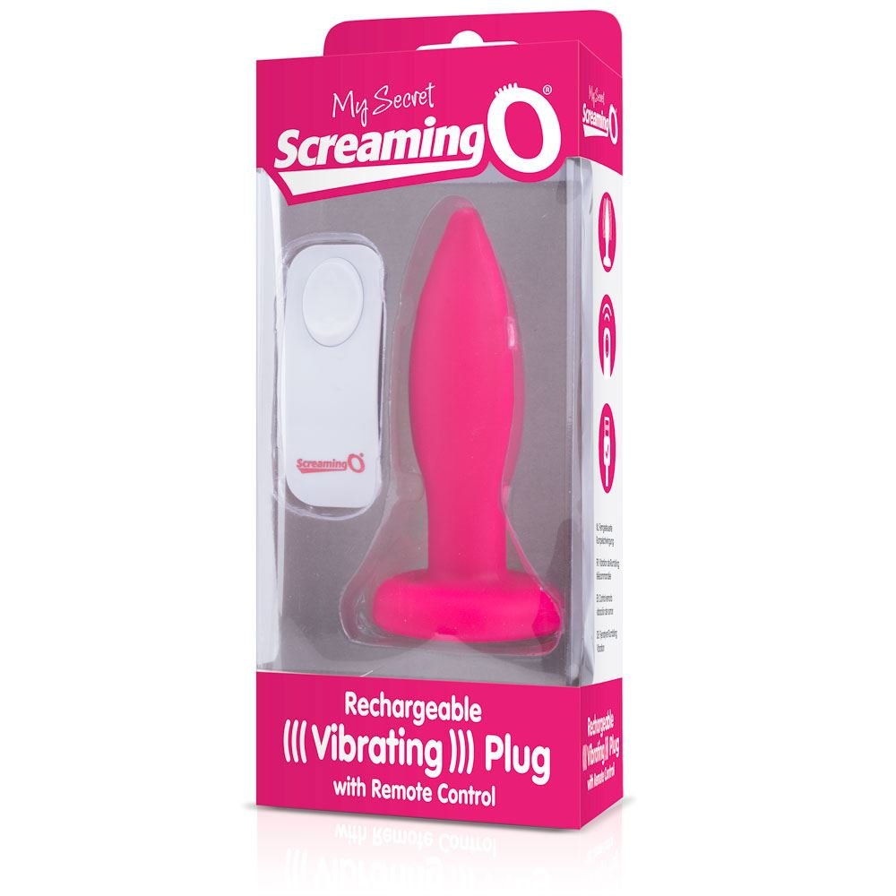 Screaming O My Secret Rechargeable Remote Control Vibrating Plug Pink