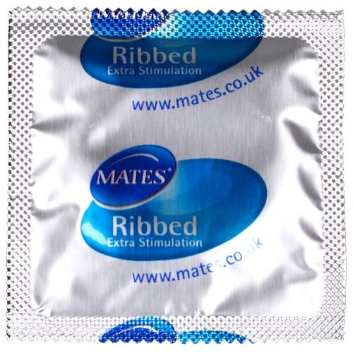Mates Ribbed Condom 144 Bulk Pack
