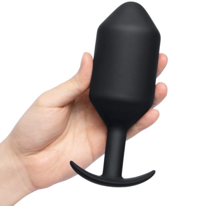 b-Vibe Snug Plug 7 XXXXL Weighted Silicone Butt Plug 6.8 Inch