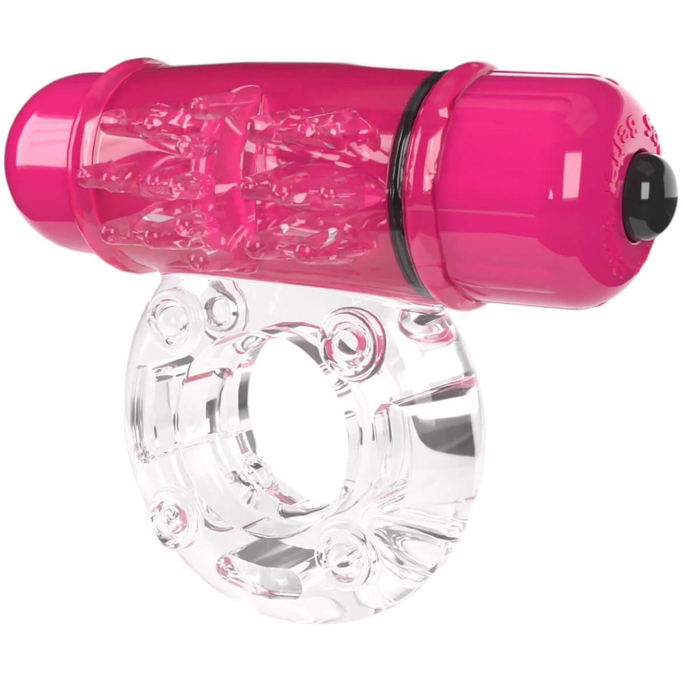 Screaming O 4B Deep Rumbling OWow Vibrating Cock Ring Strawberry