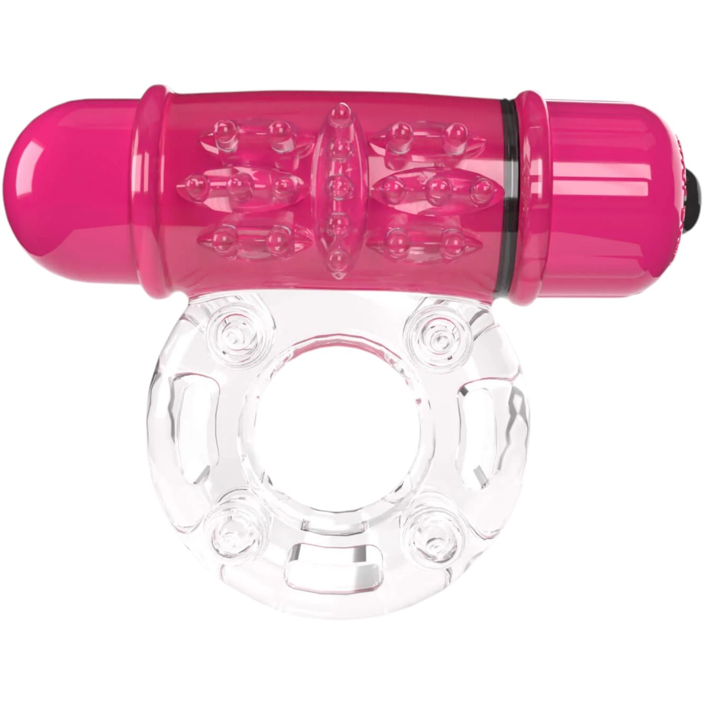 Screaming O 4B Deep Rumbling OWow Vibrating Cock Ring Strawberry