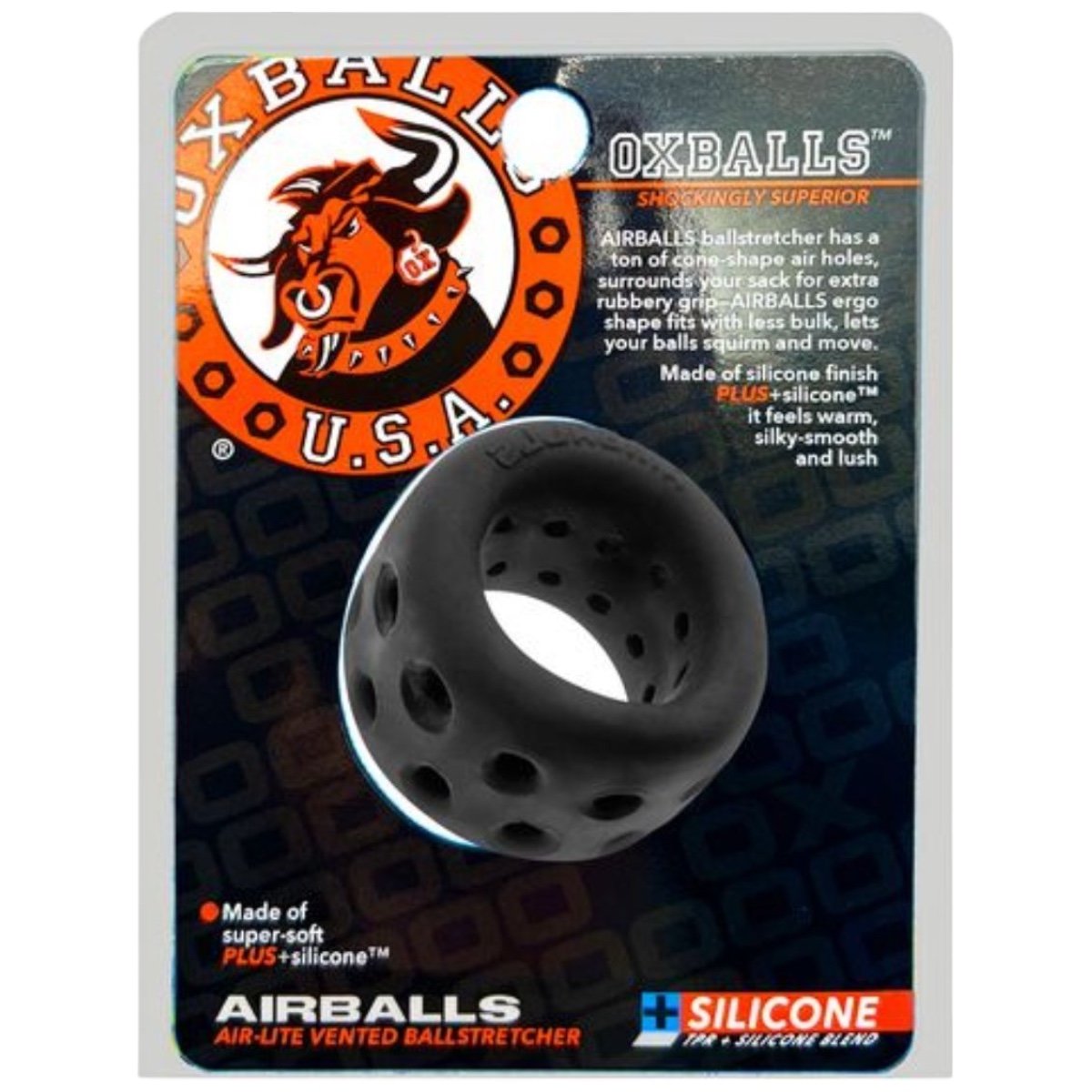 Oxballs AIRBALLS Air-Lite Ball Stretcher Black Ice