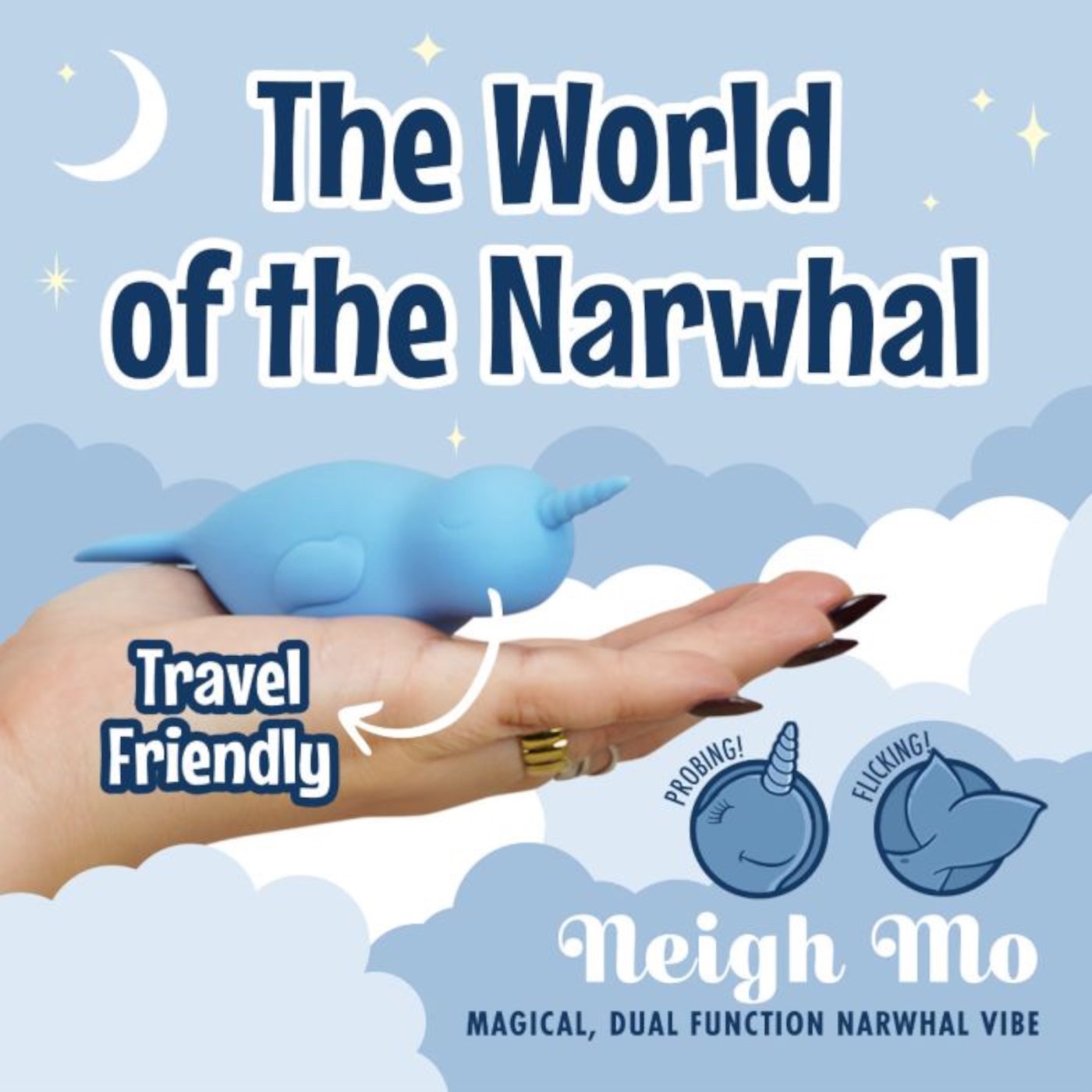 Unihorn of the Sea Neigh Mo The Narwhal Clitoral Vibrator