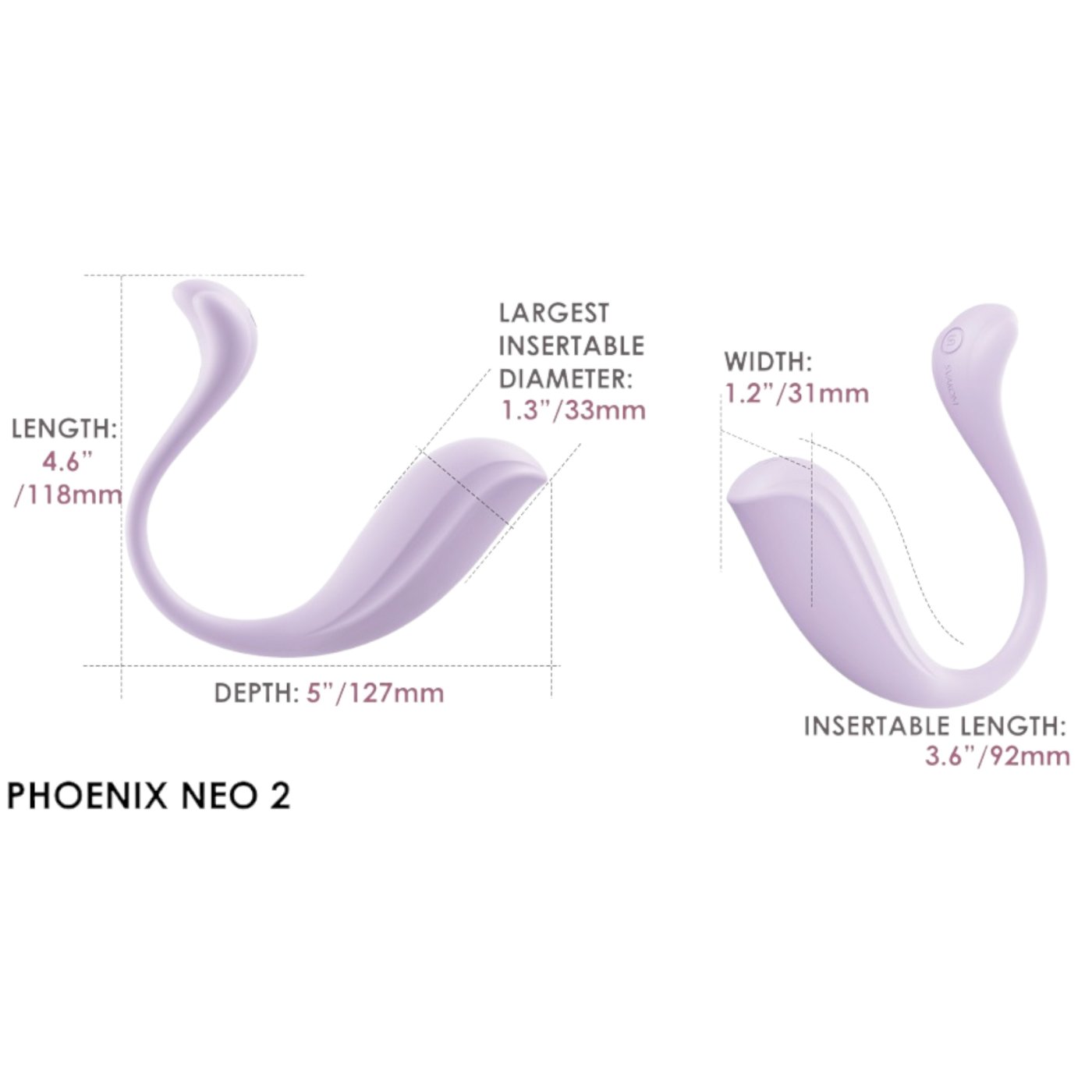 Svakom Phoenix Neo 2 Interactive App-controlled Egg Vibrator