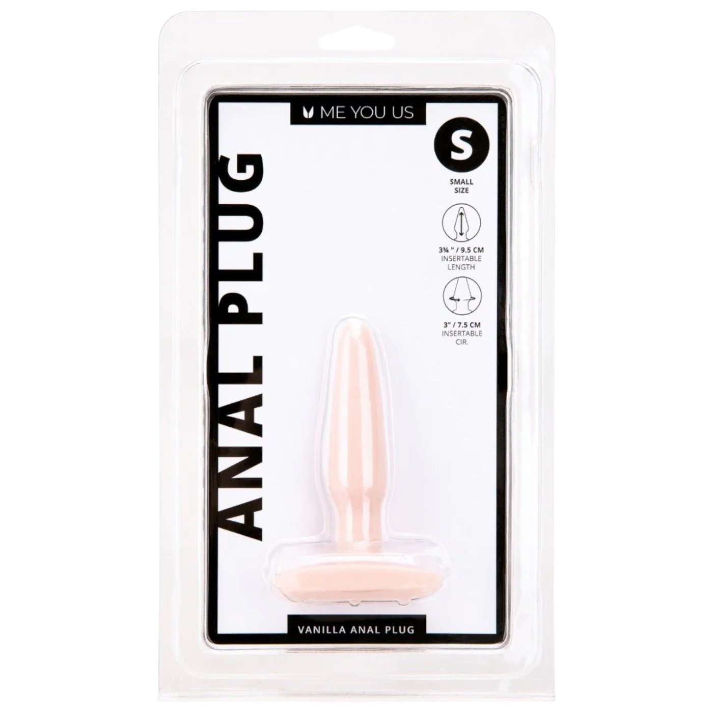 Me You Us Vanilla Tapered Butt Plug with Flared Base