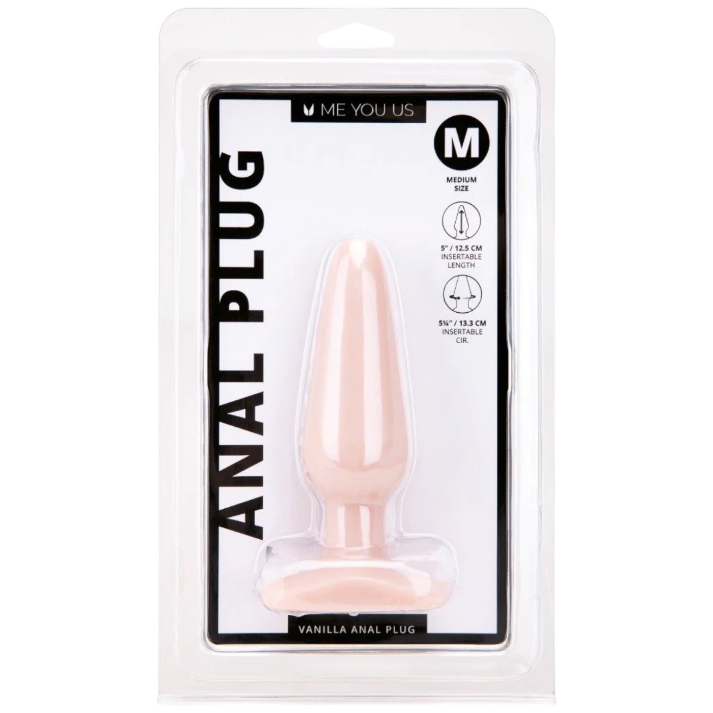 Me You Us Vanilla Tapered Butt Plug with Flared Base
