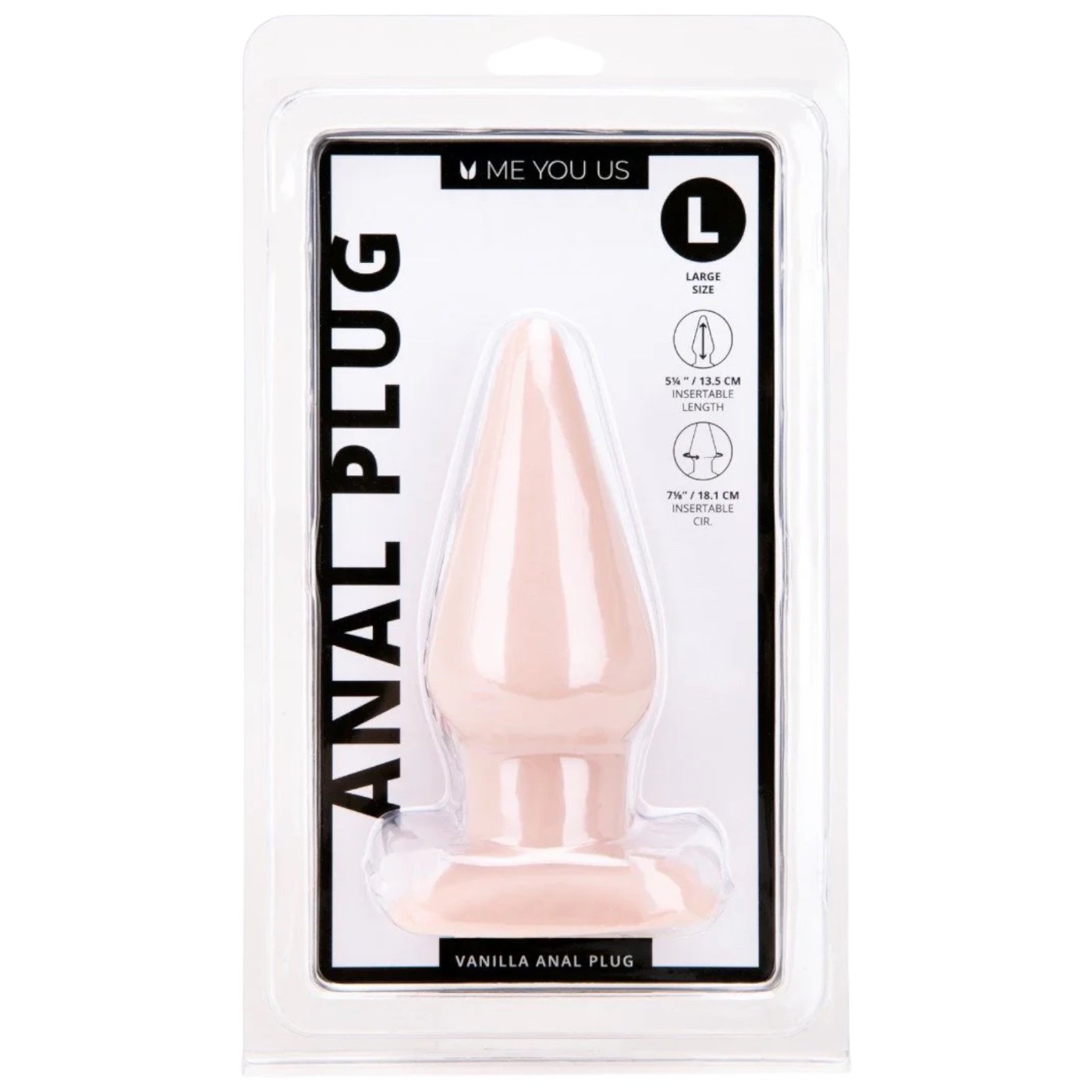 Me You Us Vanilla Tapered Butt Plug with Flared Base