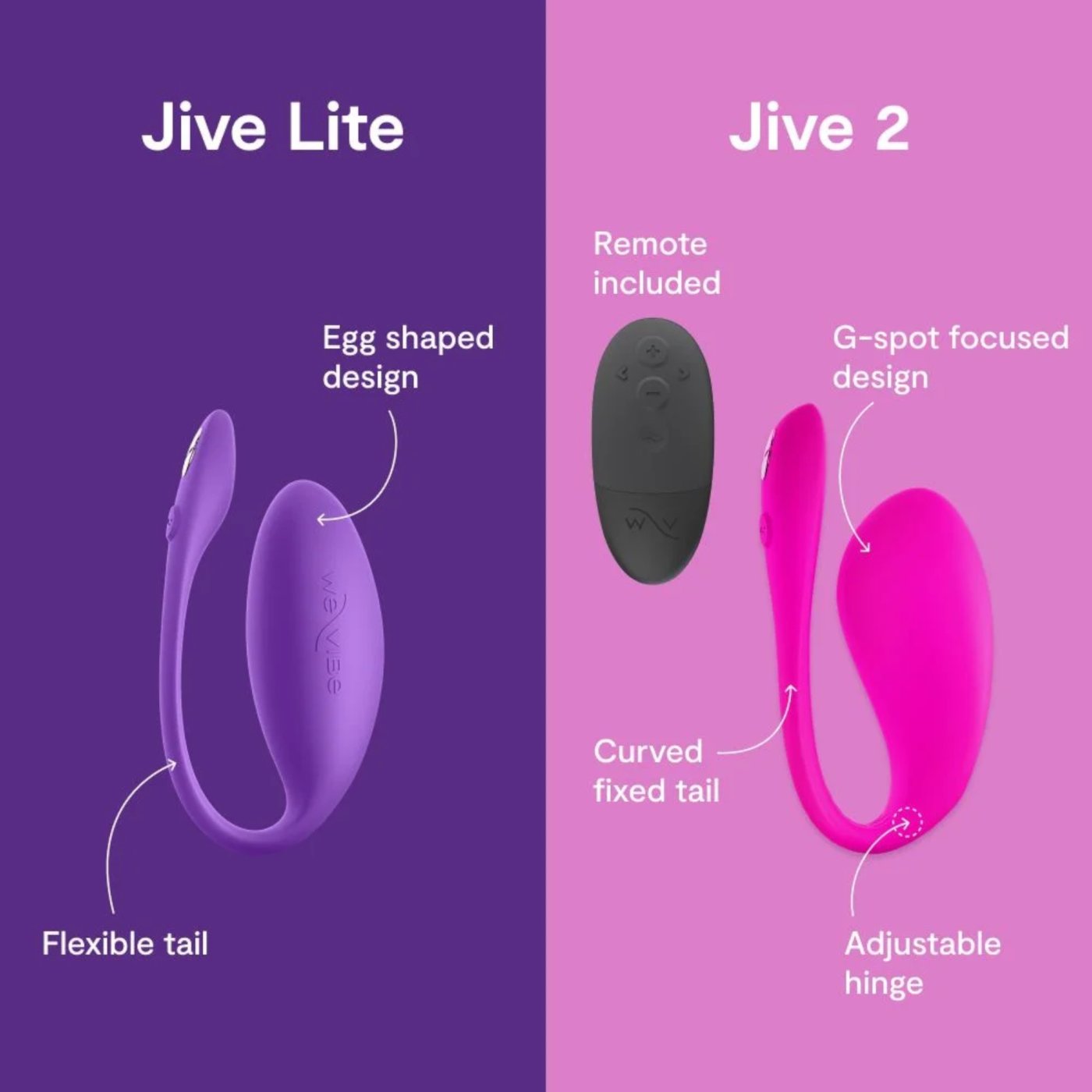 We-Vibe Jive Lite App-Controlled Rechargeable Vibrating Love Egg